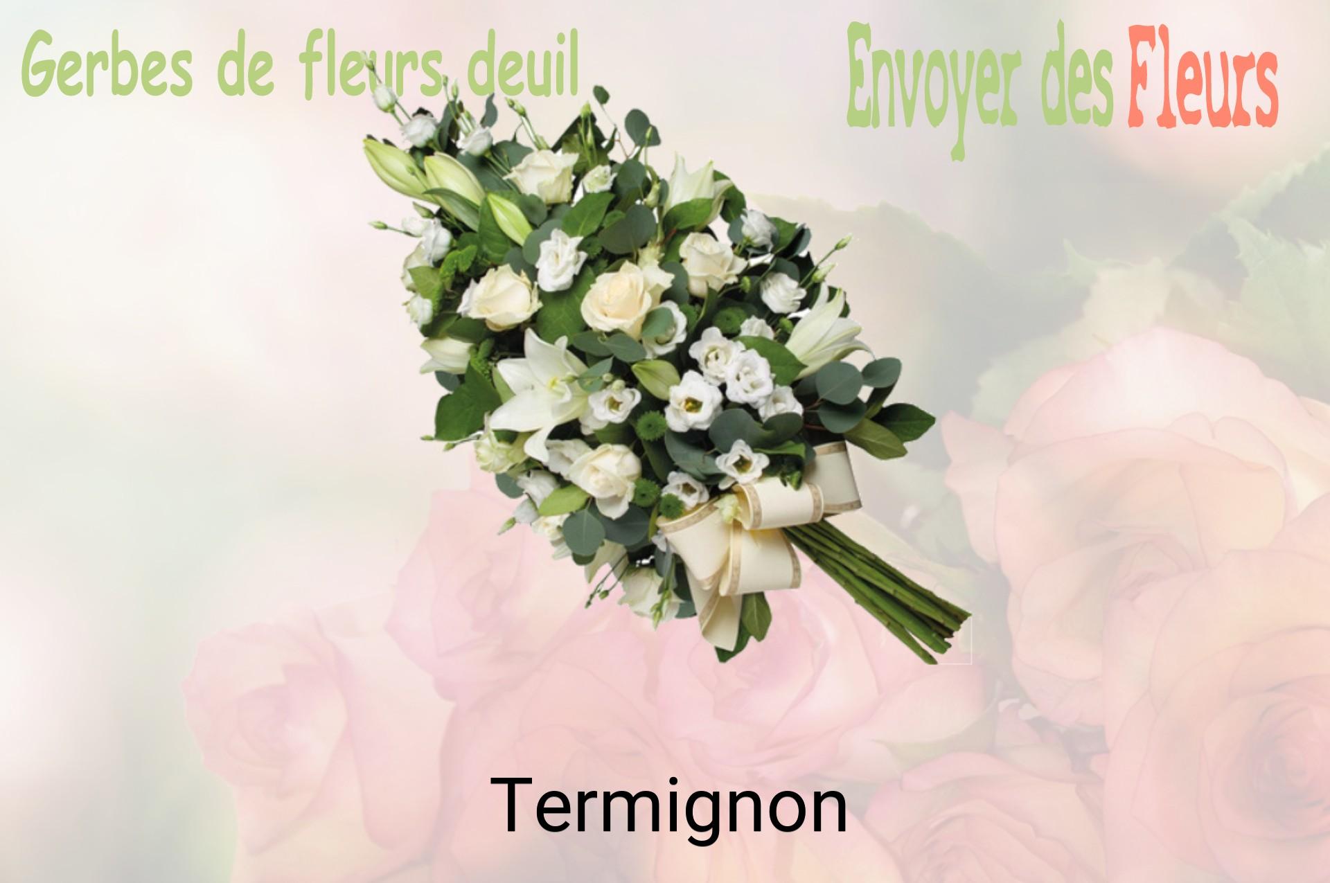 Gerbe de fleurs de deuil livrée à Termignon